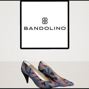 Vintage Brushstroke Kitten Heels